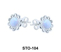 Opal Stud Earrings STO-104