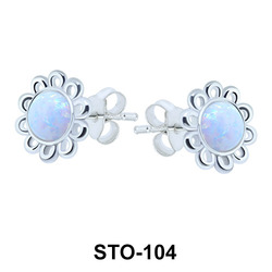 Opal Stud Earrings STO-104