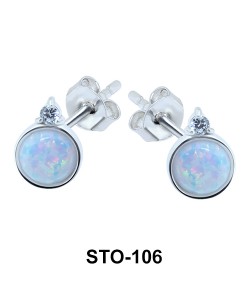 Opal Stud Earrings STO-106