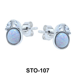 Opal Stud Earrings STO-107