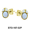 Opal Stud Earrings STO-107
