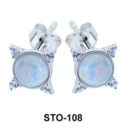 Opal Stud Earrings STO-108