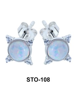 Opal Stud Earrings STO-108