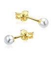 Stud Earring Plain Pearl STP-11