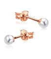 Stud Earring Plain Pearl STP-11