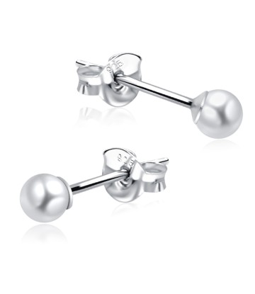 Stud Earring Plain Pearl STP-11