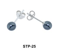 Stud Earring Dark Pearl STP-25