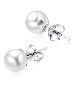 Stud Earring Pearl 8mm STP-52-8