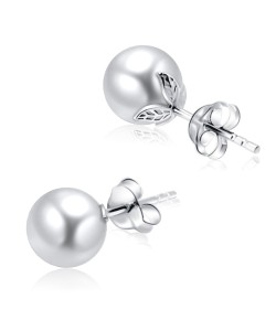 Stud Earring Cute Pearl 8mm STP-62-8