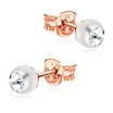 Pearl with Stone Stud Earring STPJ-40