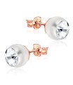 Pearl with Stone Stud Earring STPJ-41