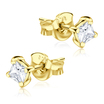 CZ Square 3mm. Stud Earrings STS-152-3