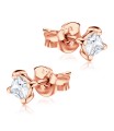 CZ Square 3mm. Stud Earrings STS-152-3