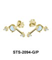 Opal Stud Earrings STS-2094