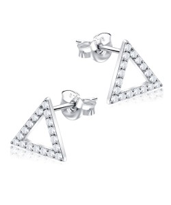 CZ Silver Stud Earring STS-2129