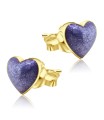 Heart Stone Set Stud Earrings STS-217