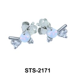 Opal Stud Earrings STS-2171