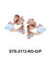 Opal Stud Earrings STS-2172