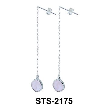 Rose Quartz Stud Earrings STS-2175