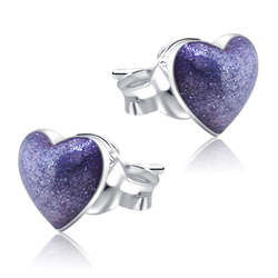 Heart Stone Set Stud Earrings STS-217