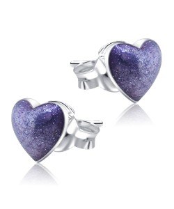 Heart Stone Set Stud Earrings STS-217