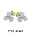 Rose Quartz Stud Earrings STS-2193