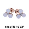 Rose Quartz Stud Earrings STS-2193