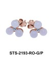 Rose Quartz Stud Earrings STS-2193