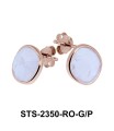 Rose Quartz Stud Earrings STS-2350