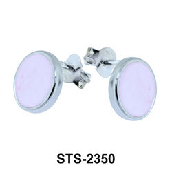 Rose Quartz Stud Earrings STS-2350