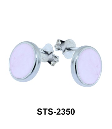 Rose Quartz Stud Earrings STS-2350