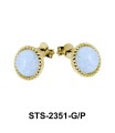 Moonstone Stud Earrings STS-2351