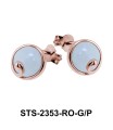 Moonstone Stud Earrings STS-2353