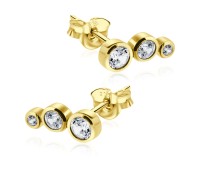 Gold Plated Silver Stud Earring STS-2397-GP
