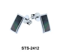 Gray Shell Stud Earrings STS-2412
