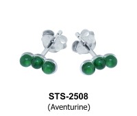 Aventurine Stud Earrings STS-2508