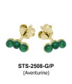 Aventurine Stud Earrings STS-2508