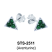 Rose Quartz Stud Earrings STS-2511