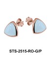 Aquamarine Stud Earrings STS-2515