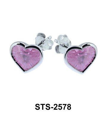 Heart Shaped Stud Earring STS-2578