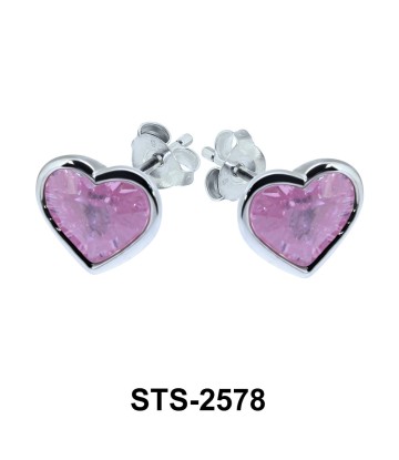 Heart Shaped Stud Earring STS-2578