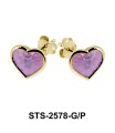 Heart Shaped Stud Earring STS-2578