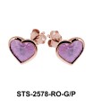 Heart Shaped Stud Earring STS-2578