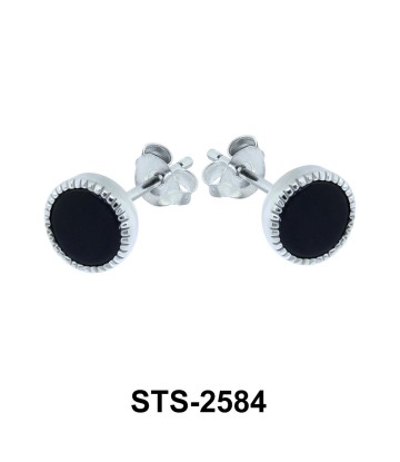 Black Agate Earring STS-2584