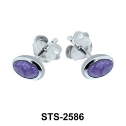 Charoite Stud Earring STS-2586