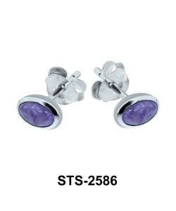 Charoite Stud Earring STS-2586