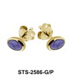 Charoite Stud Earring STS-2586