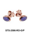 Charoite Stud Earring STS-2586