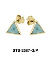 Aventurine Stud Earring STS-2587