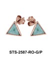 Aventurine Stud Earring STS-2587